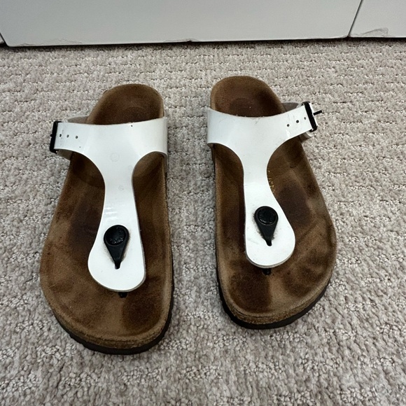Birkenstock Gizeh patent white, size 36 - Picture 2 of 4
